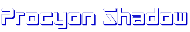 Procyon Shadow шрифт